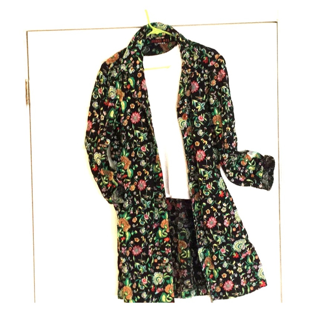 Johnny Was unlined embroidered jacket